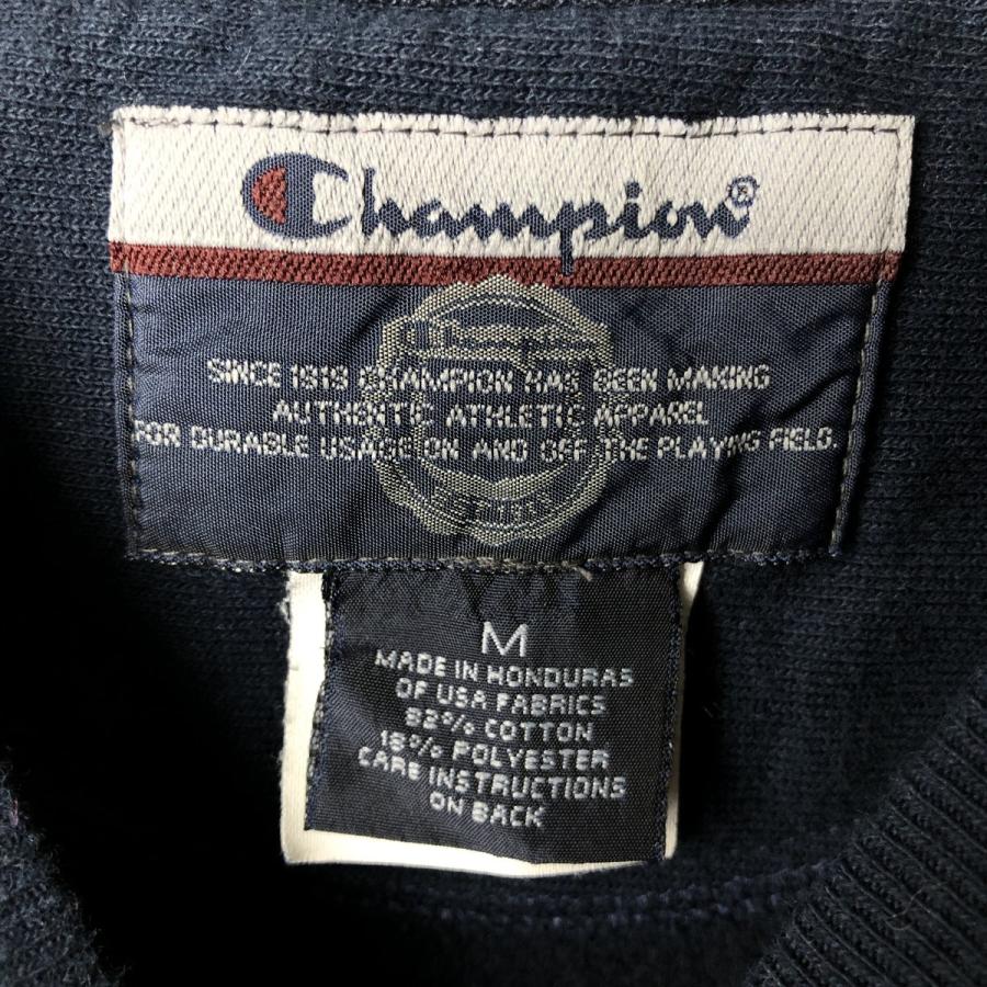 90'S Champion Authentic Athletic Apparel Triple Print College Sweatshirt, Men's Size L cotton navy blue type Vintage Second Hand