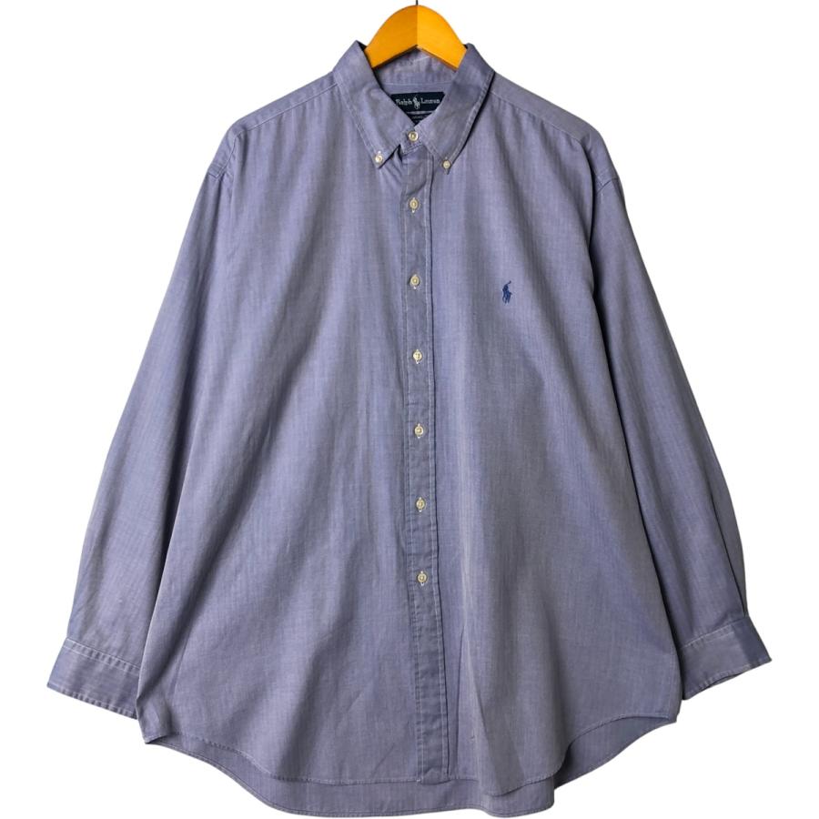 古着 ラルフローレン Ralph Lauren YARMOUTH ヘリンボーン 長袖 ボタン