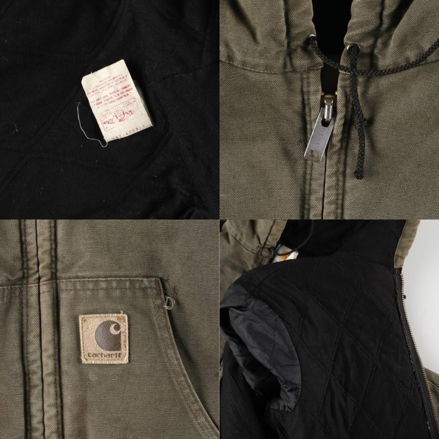 【希少】カーハート アクティブジャケット 90s ダッグパーカー USA製 中綿 90年代 ビンテージ USA製 カーハート アクティブパーカー ダック地