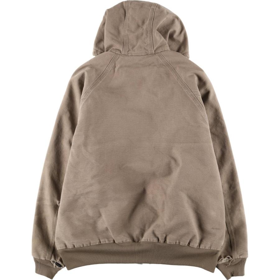 古着 カーハート Carhartt 中綿入り ダックフルジップパーカー メンズXL相当/eaa585897 Carhartt（カーハート） 古着 中綿入り ダックフルジップパーカー