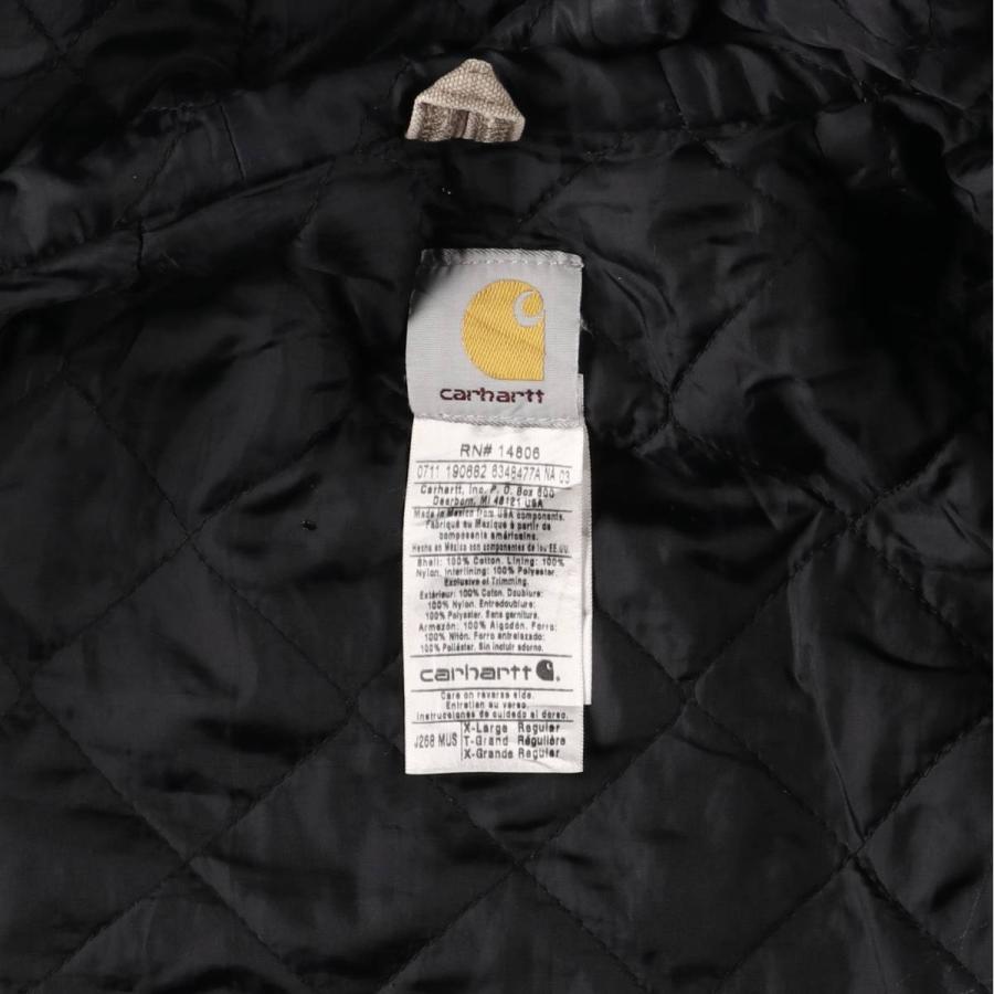 Carhartt（カーハート） 古着 中綿入り ダックフルジップパーカー