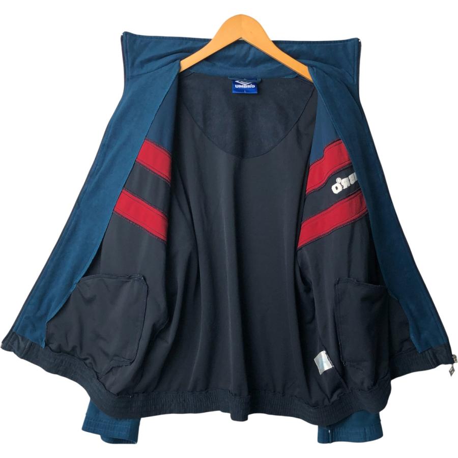 90's ビンテージ umbro ベロア ジャージジャケット　Lサイズ umbro（アンブロ） 古着 90年代 ベロアジャージ トラックジャケット