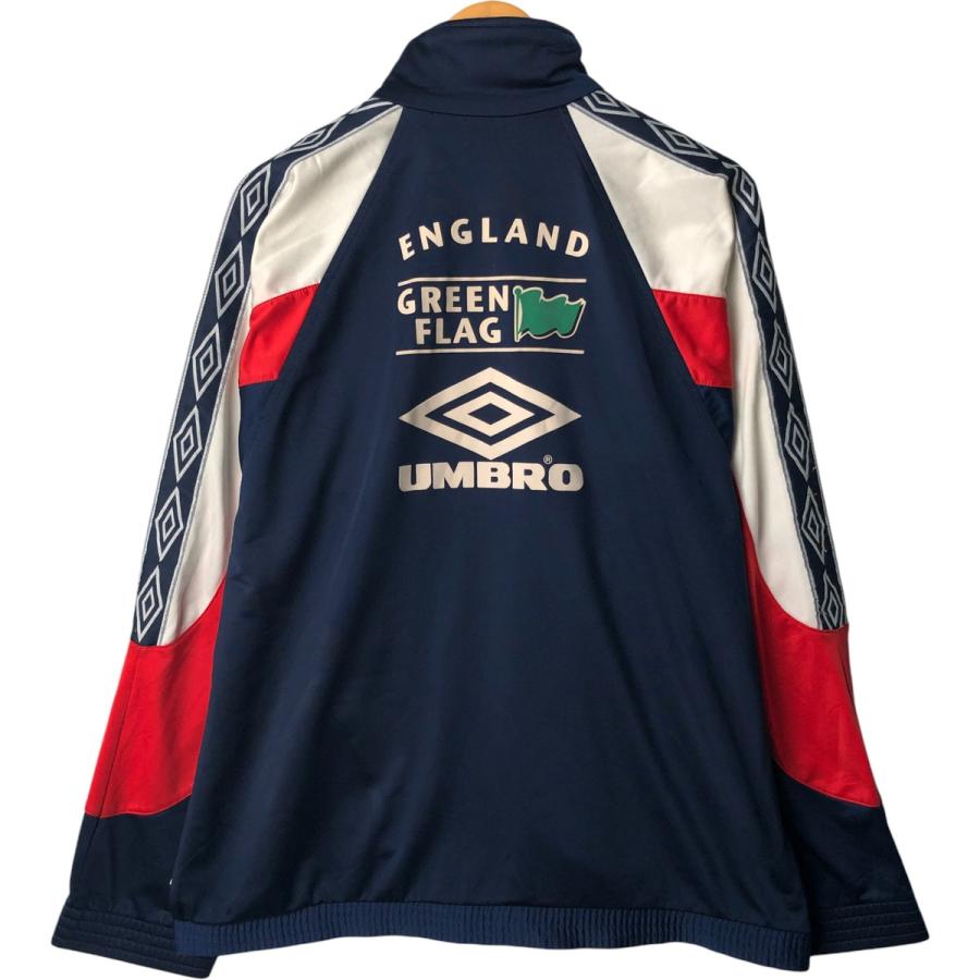【入手困難】アンブロxイングランド代表　トラックジャケト ビンテージ 古着　L umbro 古着 90年代 アンブロ UMBRO イングランド代表 ジャージ