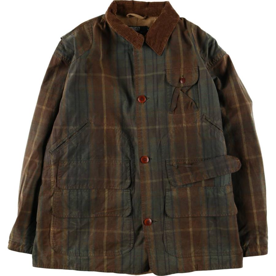 古着 ラルフローレン Ralph Lauren POLO by チェック柄 オイルド