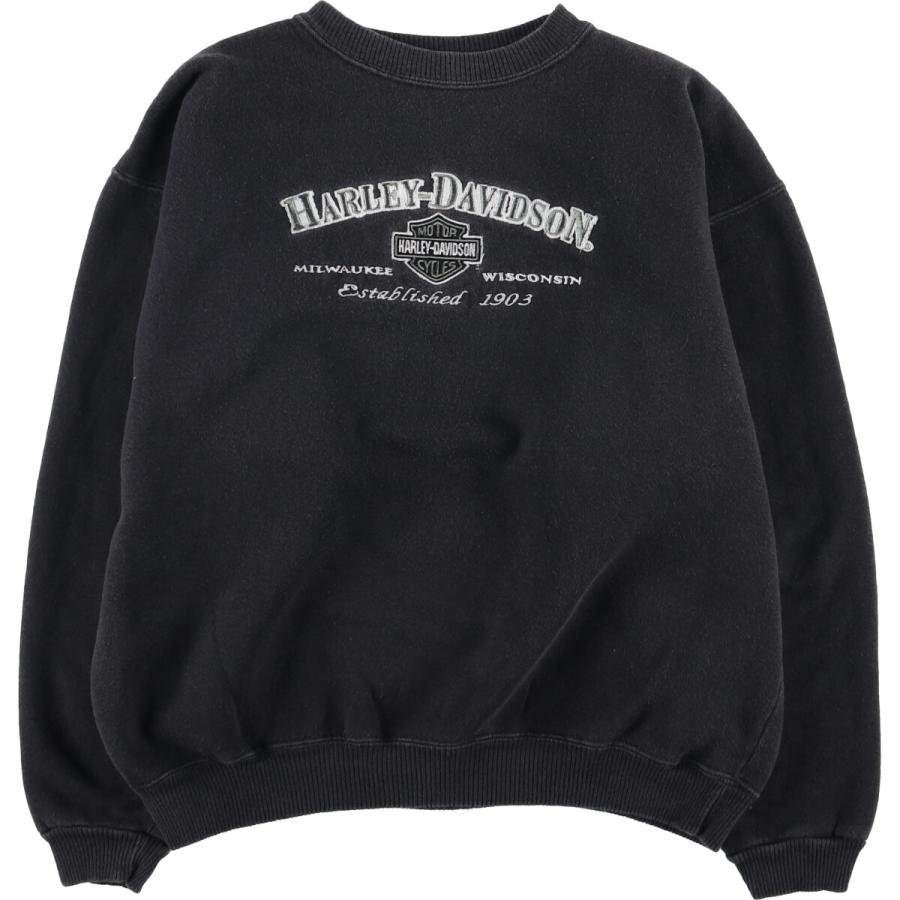 古着 ハーレーダビッドソン Harley-Davidson ロゴスウェット