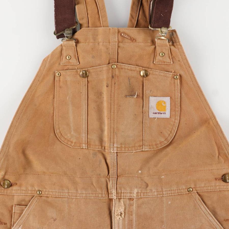 【古着】ダブルニー ダック オーバーオール Carhartt/カーハート 楽天市場】90年代 USA製 Carhartt カーハート ダック ダブルニー