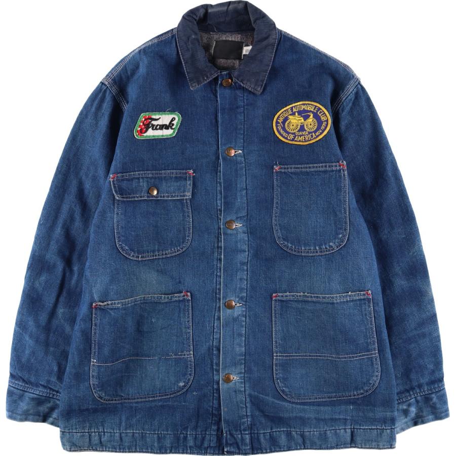 Sears デニムジャケット Lサイズ ヴィンテージ 古着 古着 シアーズ Sears カスタム デニムカバーオール メンズL相当