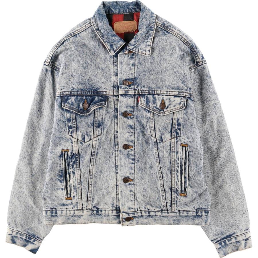 古着 90年代 リーバイス Levi's 70417-0819 ケミカルウォッシュ デニムジャケット Gジャン USA製 メンズM相当 ヴィンテージ /eaa586413 Levi's（リーバイス） 古着 90年代 Levi's 70417-0819 ケミカル