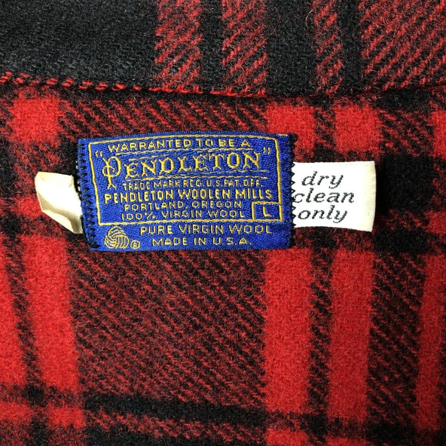 PENDLETON 古着 70年代 ペンドルトン チェック柄 ウールジャケット USA