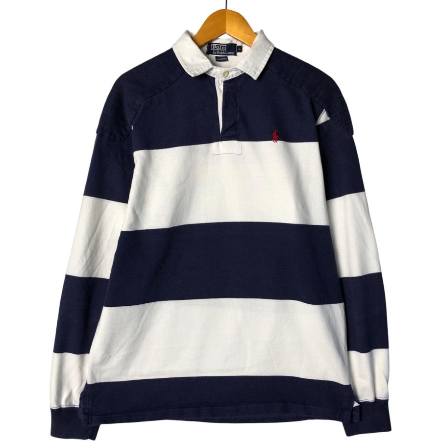 古着 90年代 ラルフローレン POLO by Ralph Lauren ボーダー柄 長袖