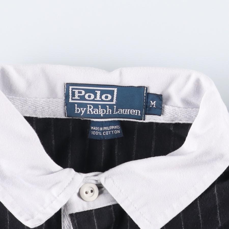 古着 ラルフローレン Ralph Lauren POLO by チョークストライプ 長袖