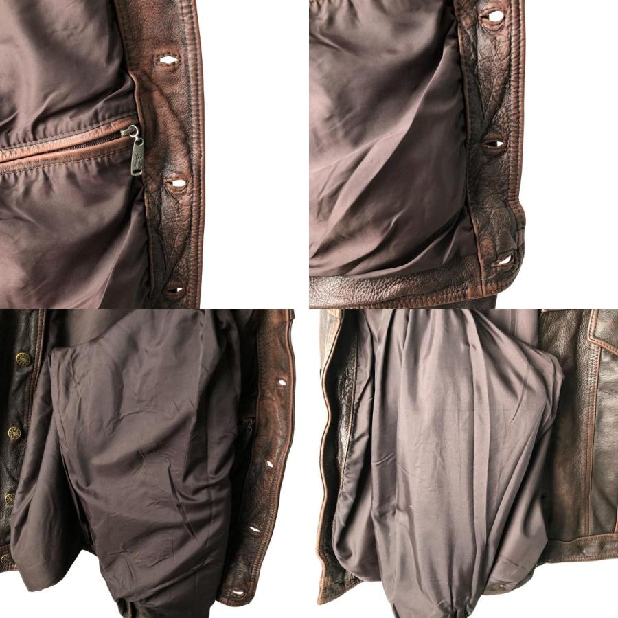 古着 UNION MASKIN and CO トラッカージャケット レザージャケット