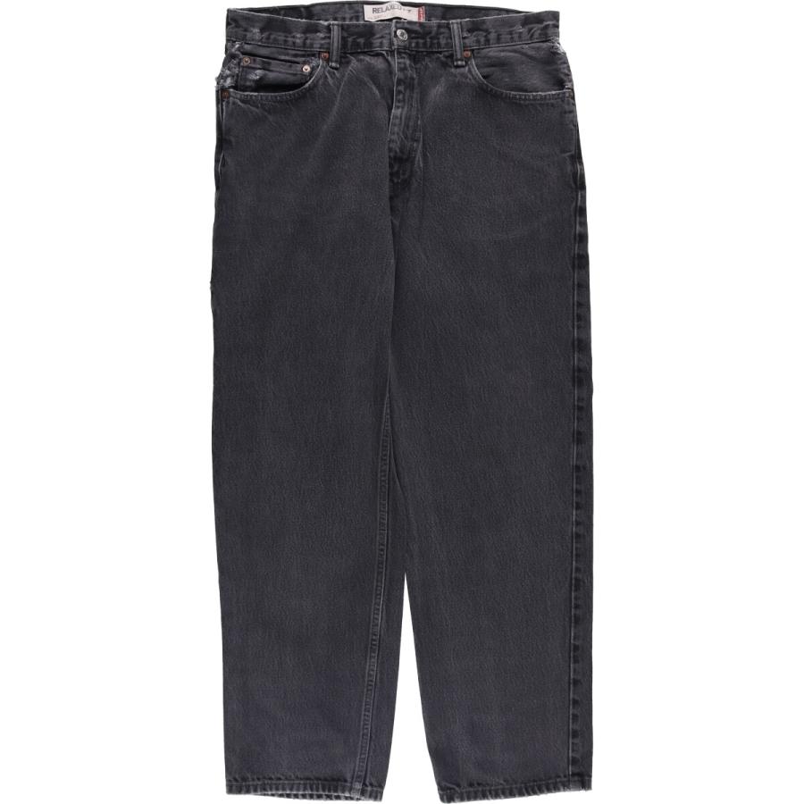 古着 リーバイス Levi's 550 ブラックデニム テーパードデニムパンツ メンズw34相当 /eaa403795 Levi's（リーバイス） 古着 Levi's 550 RELAXED FIT ブラックデニム