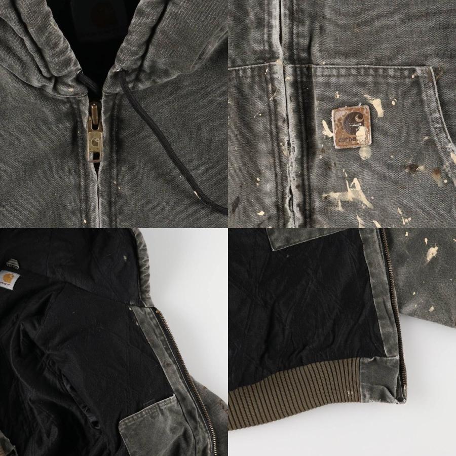 CarharttアクティブジャケットXL ペイント Carhartt 古着 カーハート アクティブジャケット ペイント