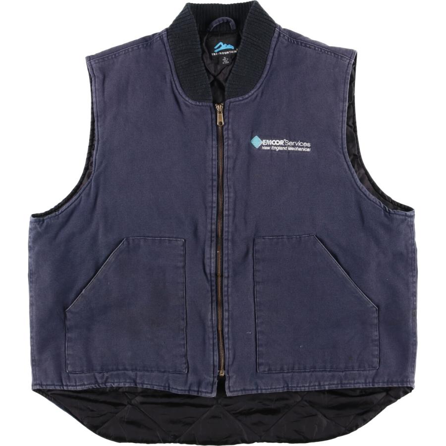 古着 90年代 Tri-Mountain 中綿入り アドバタイジング ダックベスト メンズXL相当 /eaa587366 古着 90年代 Tri-Mountain 中綿入り アドバタイジング ダックベスト