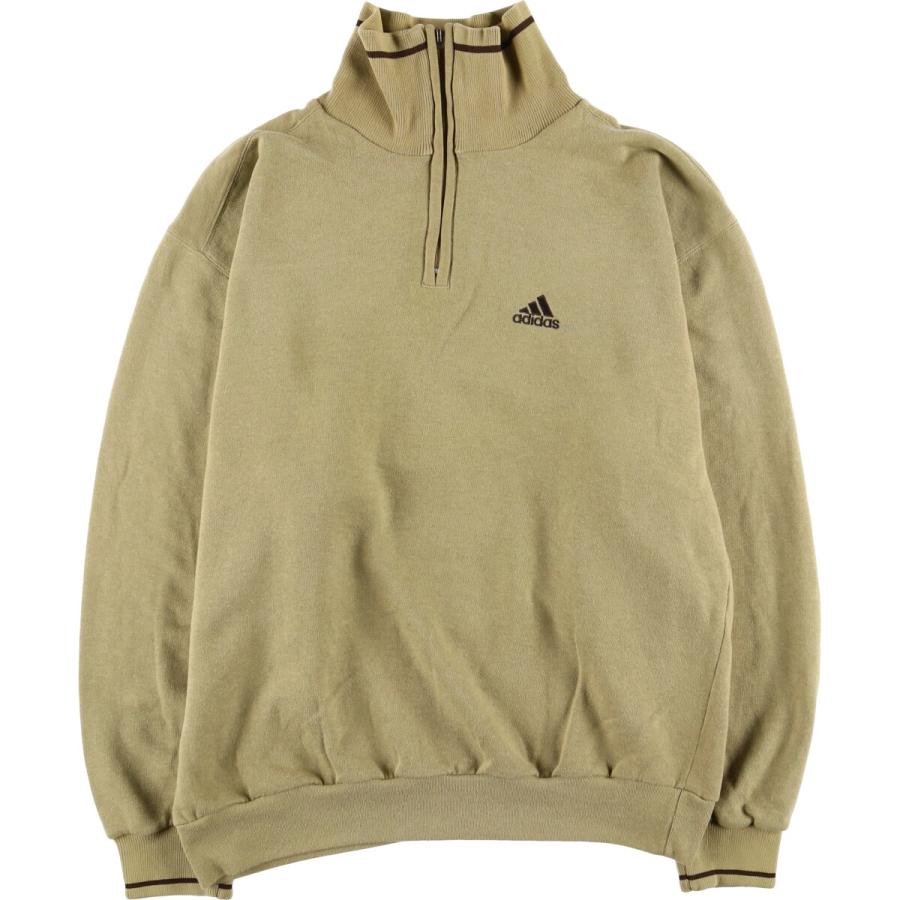 古着 90年代 アディダス  ハーフジップスウェットシャツ トレーナー メンズL相当 ヴィンテージ /eaa587547 adidas（アディダス） 古着 90年代 ハーフジップスウェットシャツ