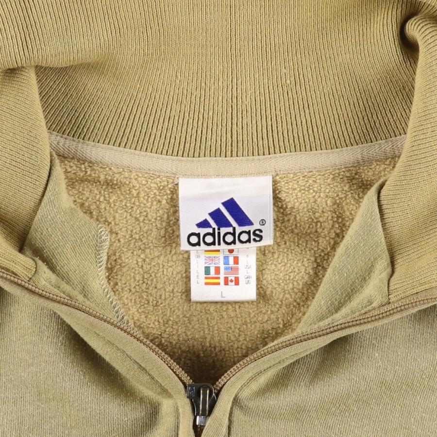 古着 90年代 アディダス  ハーフジップスウェットシャツ トレーナー メンズL相当 ヴィンテージ /eaa587547 adidas（アディダス） 古着 90年代 ハーフジップスウェットシャツ