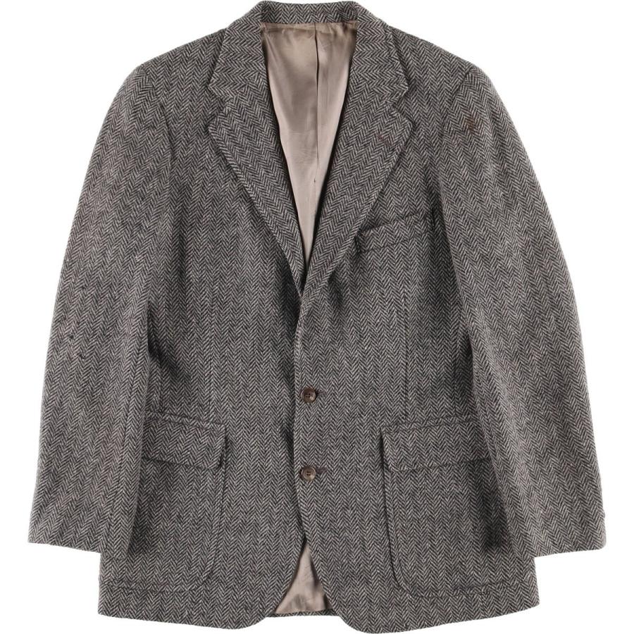 3597【ヘリンボーン・XL相当】ラルフローレン ウール テーラードジャケット 古着 80~90年代 ラルフローレン Ralph Lauren POLO UNIVERSITY