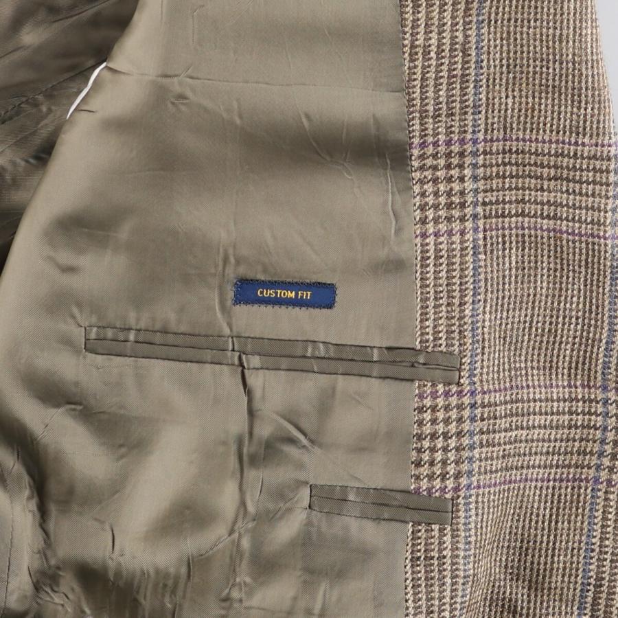 美品　Polo by Ralph Lauren チェック柄ジャケット L 古着 ラルフローレン POLO RALPH LAUREN CUSTOM FIT チェック柄