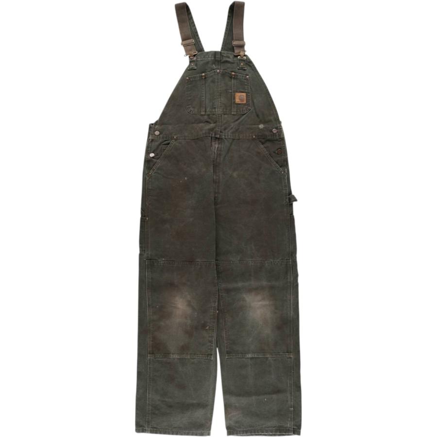 USA製 Carhartt カーハート ダック地 ダブルニー オーバーオール Carhartt（カーハート） 古着 00年代 ダブルニー ダック