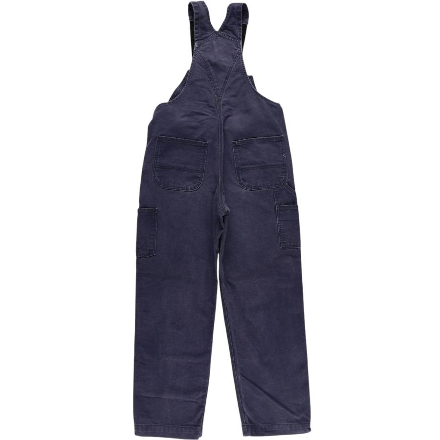 【Carhartt FR カーハート】ダブルニーオーバーオール ネイビー ビッグ Carhartt FR ビブオーバーオール ダック地 ダブルニー 紺 W34