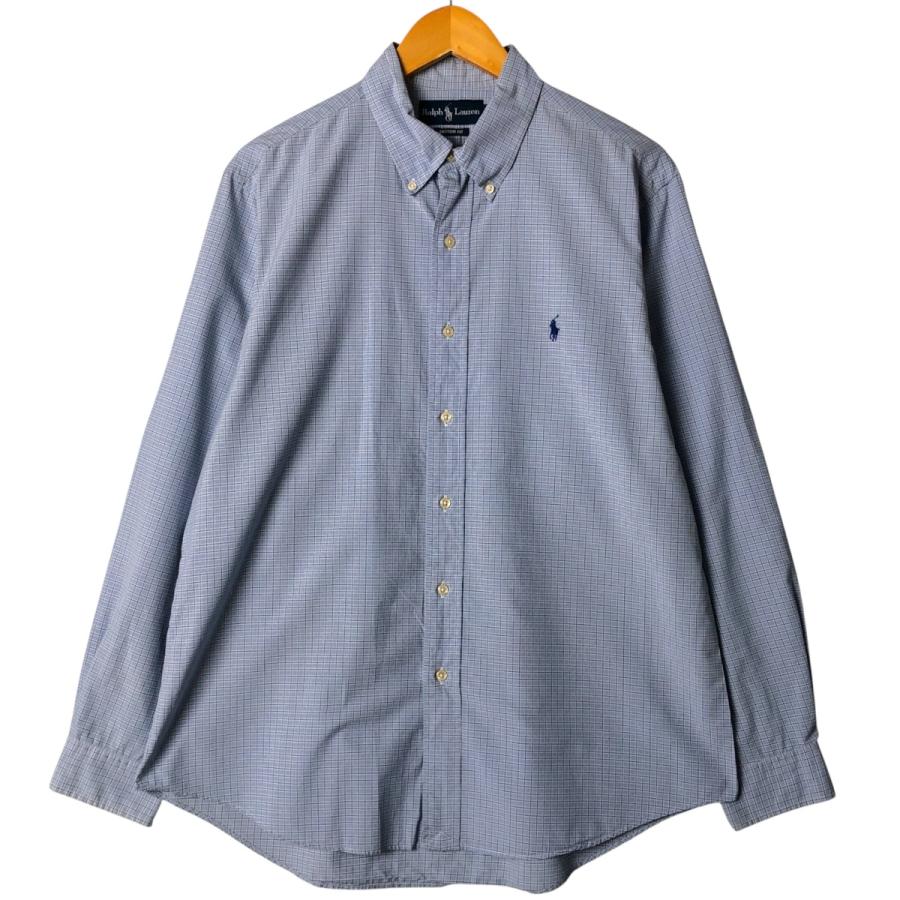 古着 ラルフローレン Ralph Lauren CUSTOM FIT 長袖 ボタンダウン