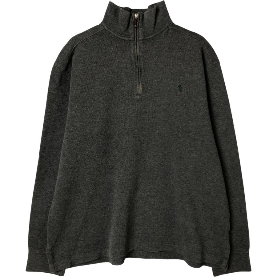 古着 ラルフローレン Ralph Lauren POLO by ハーフジップスウェット