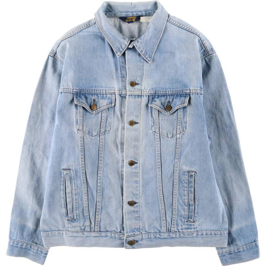 Wrangler ホワイト デニムジャケット 80s usa製 Wrangler（ラングラー） 古着 80年代 暴れ馬タグ デニムジャケット USA
