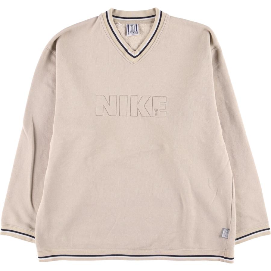 NIKE（ナイキ） 古着 80年代 NIKE Vネック ロゴスウェットシャツ