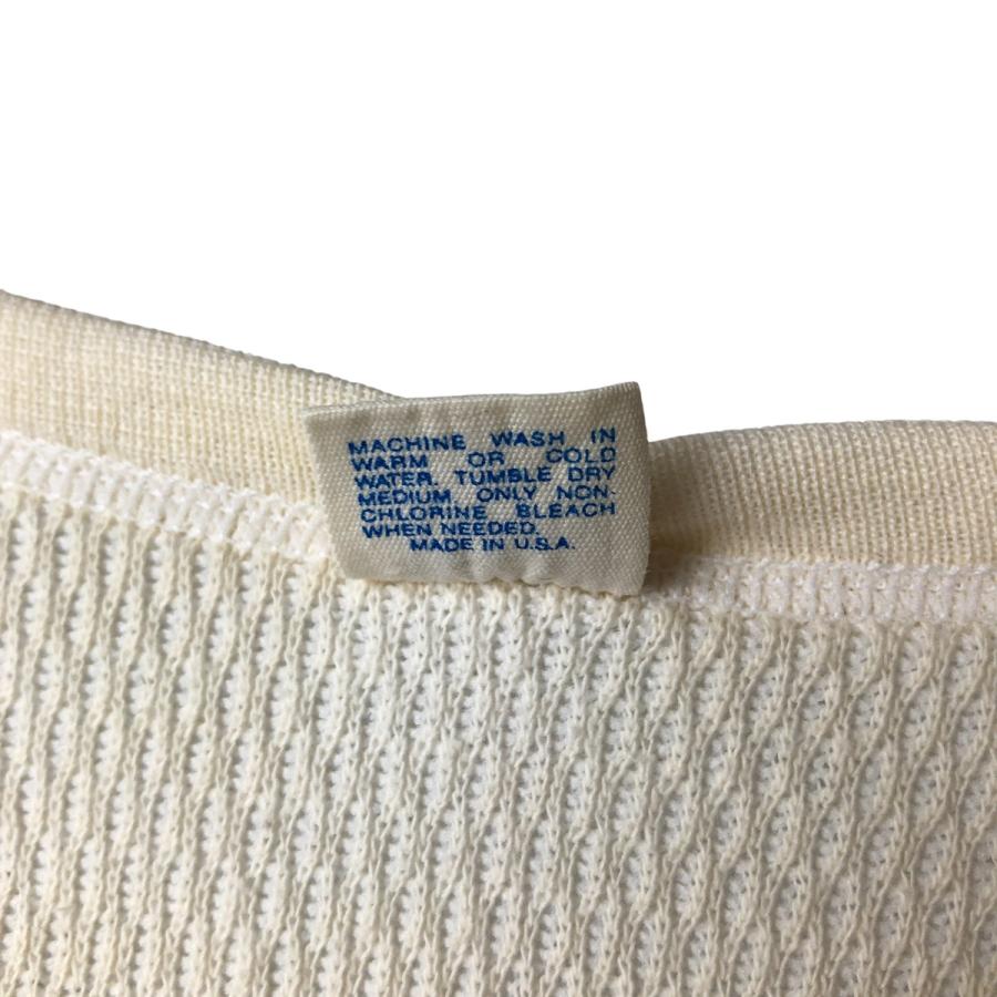 Hanes（ヘインズ） 古着 無地 サーマルロンT ハニカム USA製 メンズXL