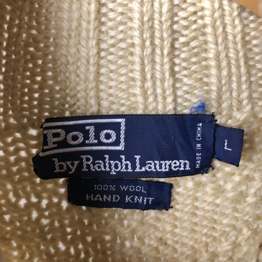 古着 ラルフローレン POLO by Ralph Lauren HAND KNIT ハンドニット