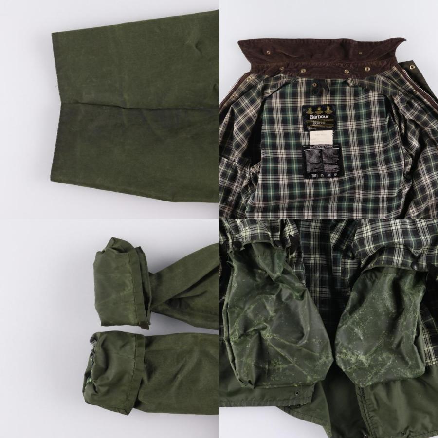 古着 80~90年代 バブアー Barbour BORDER ボーダー 旧3ワラント
