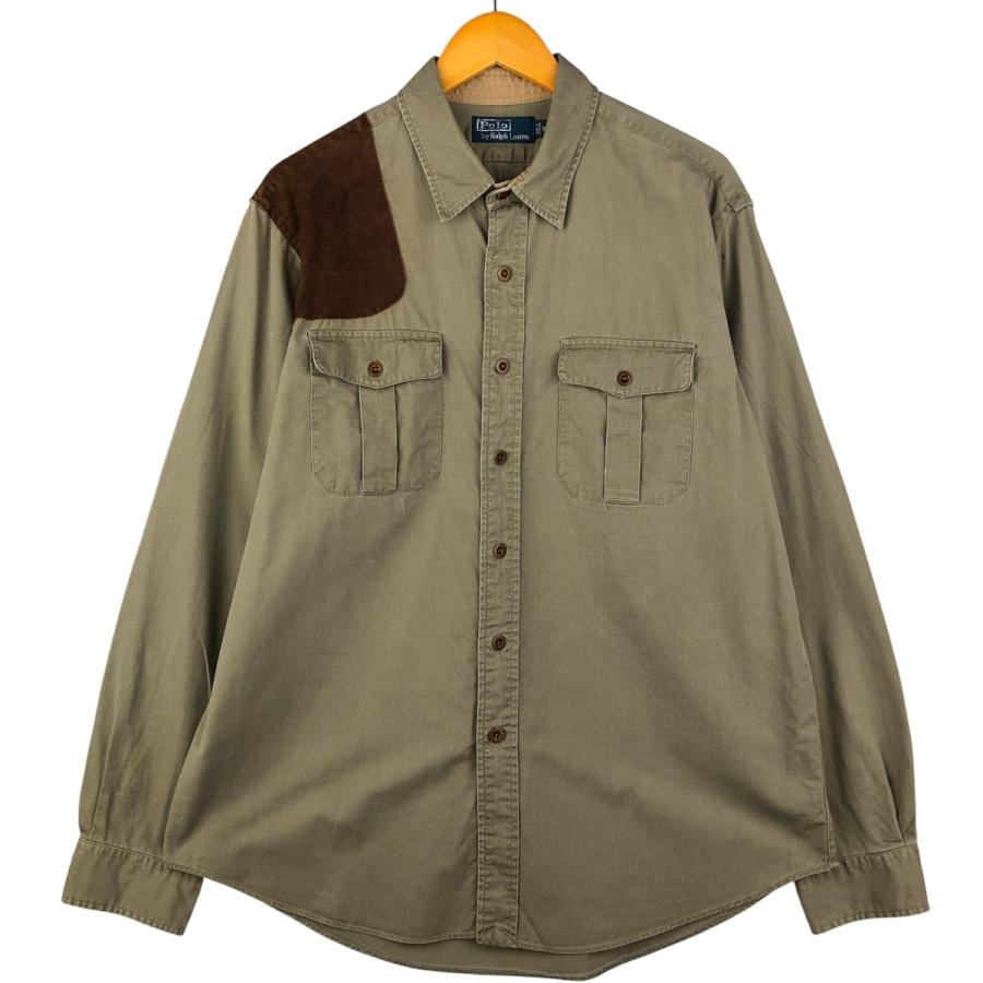 古着 ラルフローレン Ralph Lauren POLO by Ralph Lauren 長袖 コットンシャツ メンズXL相当/eaa588659 古着 ラルフローレン Ralph Lauren POLO by 長袖 コットンシャツ