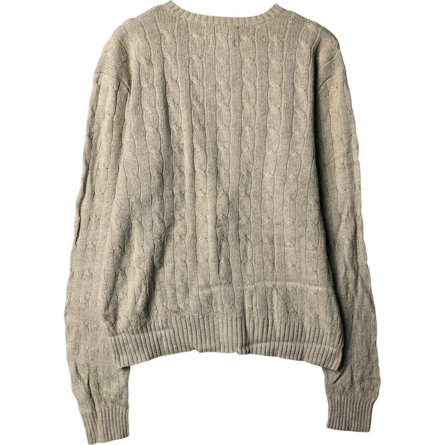 極美品 ケーブルニット Vネック ラルフローレン ニット 古着 中古・古着通販】POLO RALPH LAUREN (ポロ・ラルフローレン) ケーブル