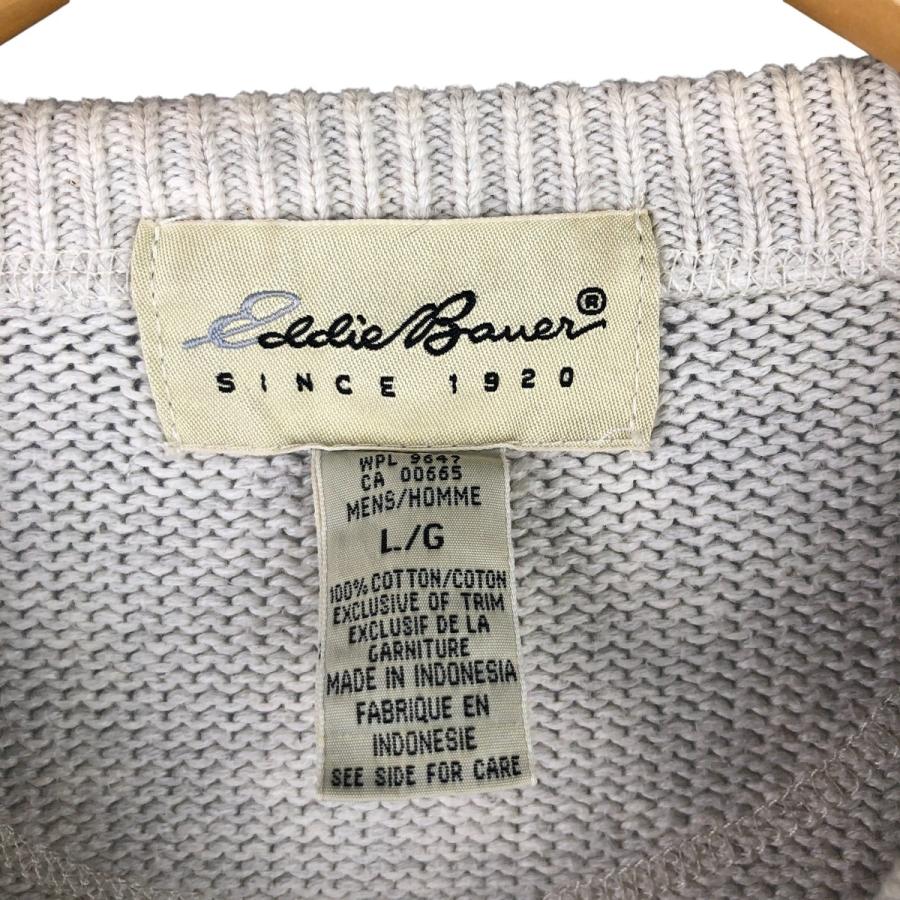 古着 エディーバウアー Eddie Bauer コットンニットセーター メンズL相当 /eaa588989 Eddie Bauer（エディーバウアー） 古着 コットンニットセーター メンズ