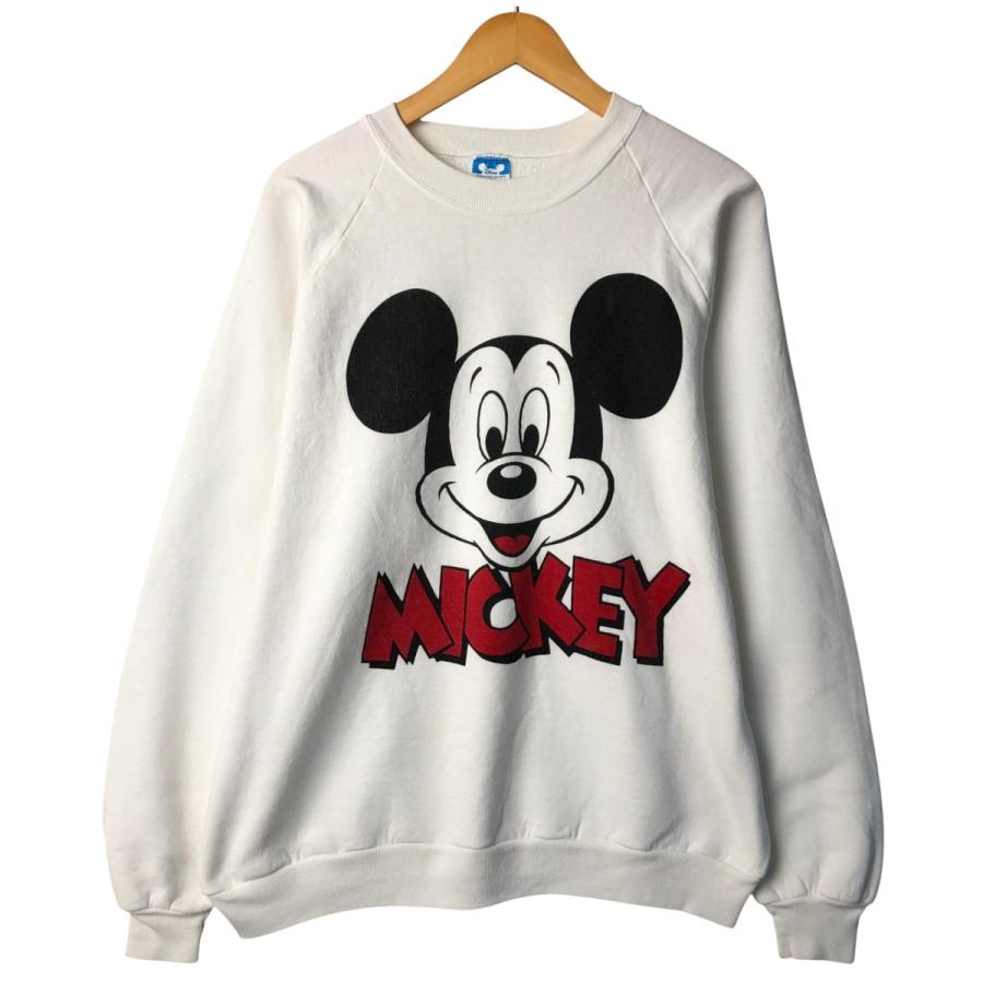 古着 80年代 ディズニー DISNEY MICKEY MOUSE ミッキーマウス キャラクタースウェットシャツ トレーナー USA製 メンズL相当 ヴィンテージ /eaa589047 古着80年代 ディズニー MICKEY MOUSE ミッキーマウス キャラクター