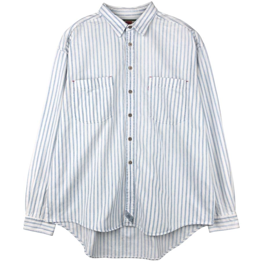 Levi's（リーバイス） 古着 90年代 長袖 コットンストライプシャツ