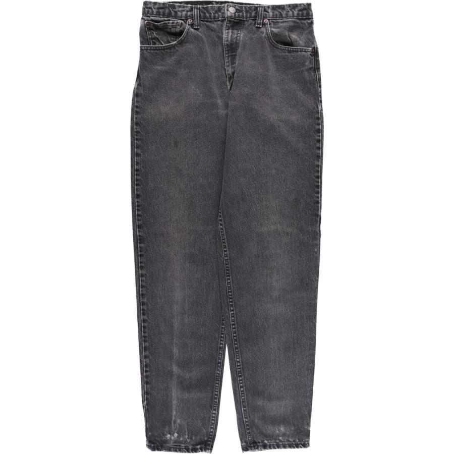 古着 リーバイス Levi's 550 ブラックデニム テーパードデニムパンツ メンズw34相当 /eaa589211 Levi's（リーバイス） 古着 Levi's 550 ブラックデニム テーパード