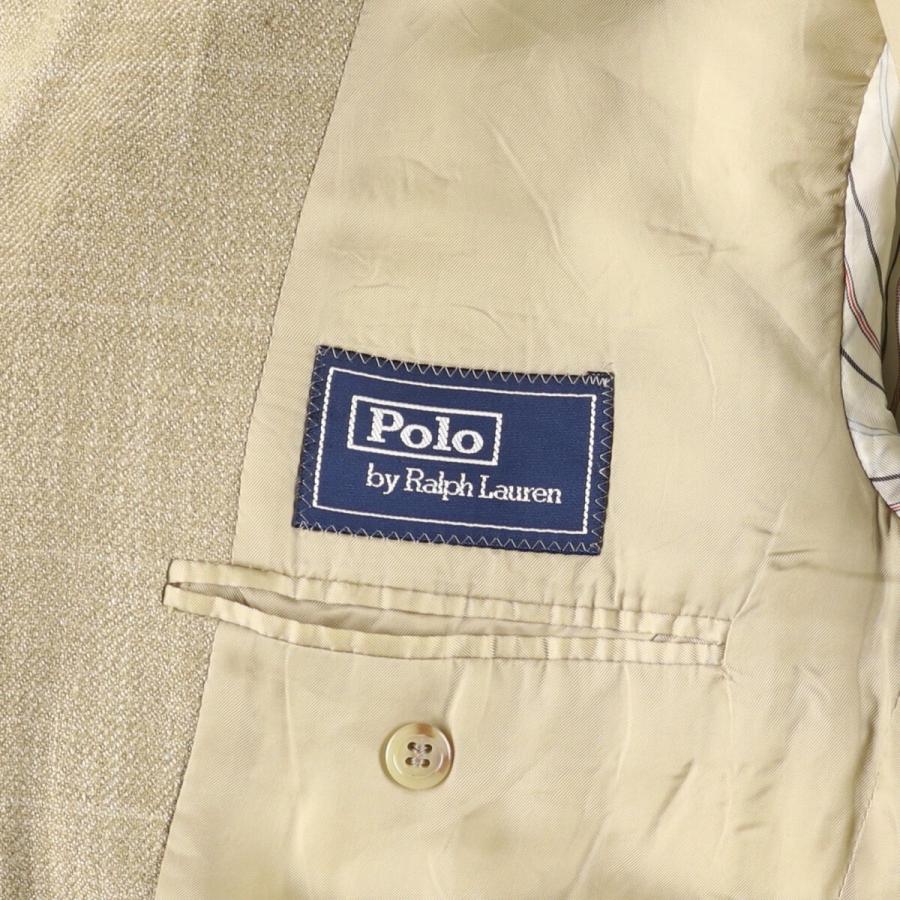 古着 ラルフローレン Ralph Lauren POLO by チェック柄 シルク