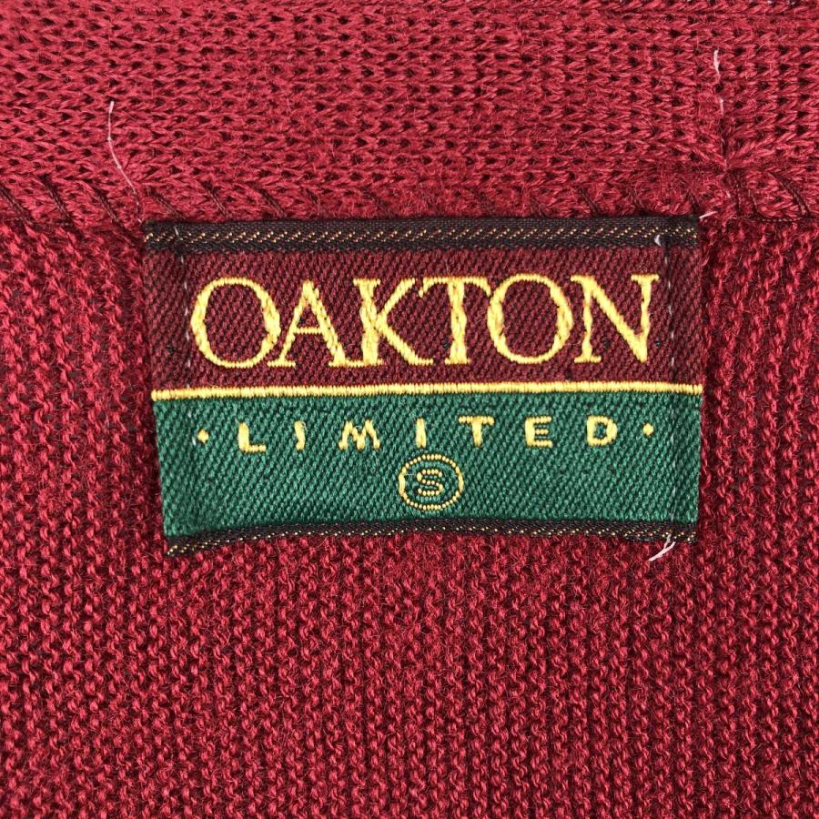 古着 80年代 OAKTON ニットカーディガン メンズS相当 ヴィンテージ