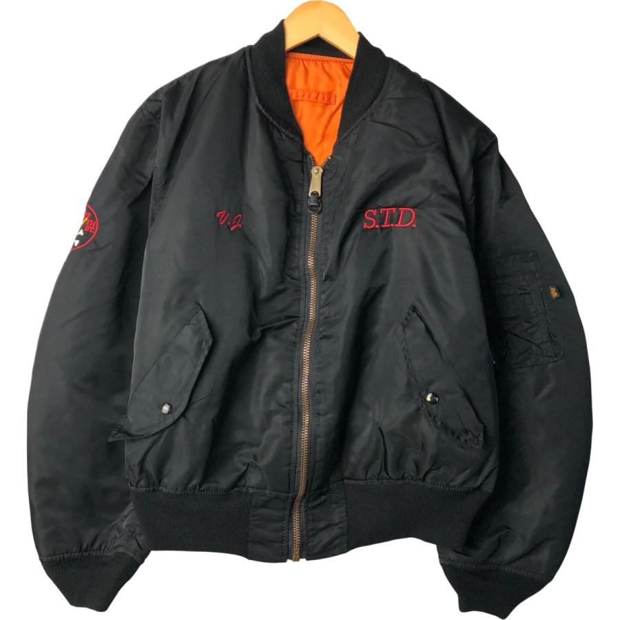古着 90年代 民間品 アルファ ALPHA MA-1タイプ ミリタリー フライト