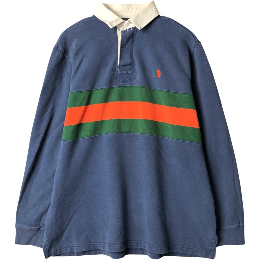 古着 ラルフローレン Ralph Lauren POLO by 長袖 ラガーシャツ メンズL