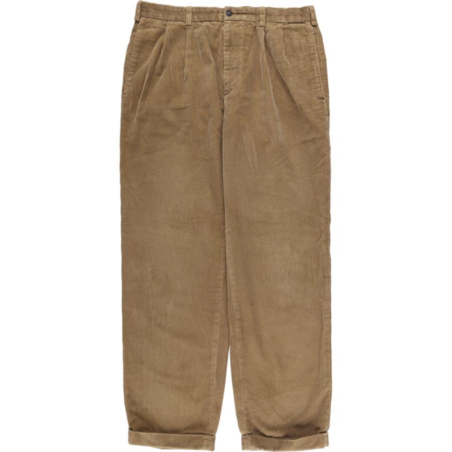 古着 ブルックスブラザーズ Brooks Brothers ELLIOT ツータック コーデュロイパンツ メンズw35相当 /eaa589557 BROOKS BROTHERS（ブルックスブラザーズ） 古着 Brooks Brothers