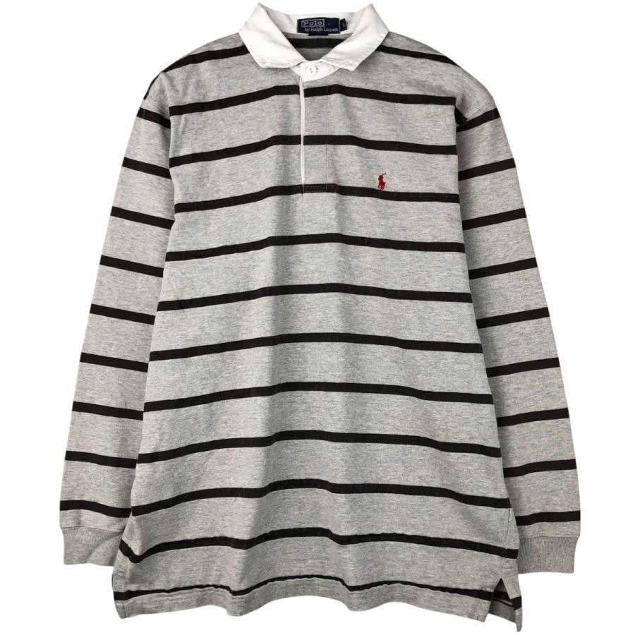古着 ラルフローレン Ralph Lauren POLO by ボーダー柄 長袖 ラガー