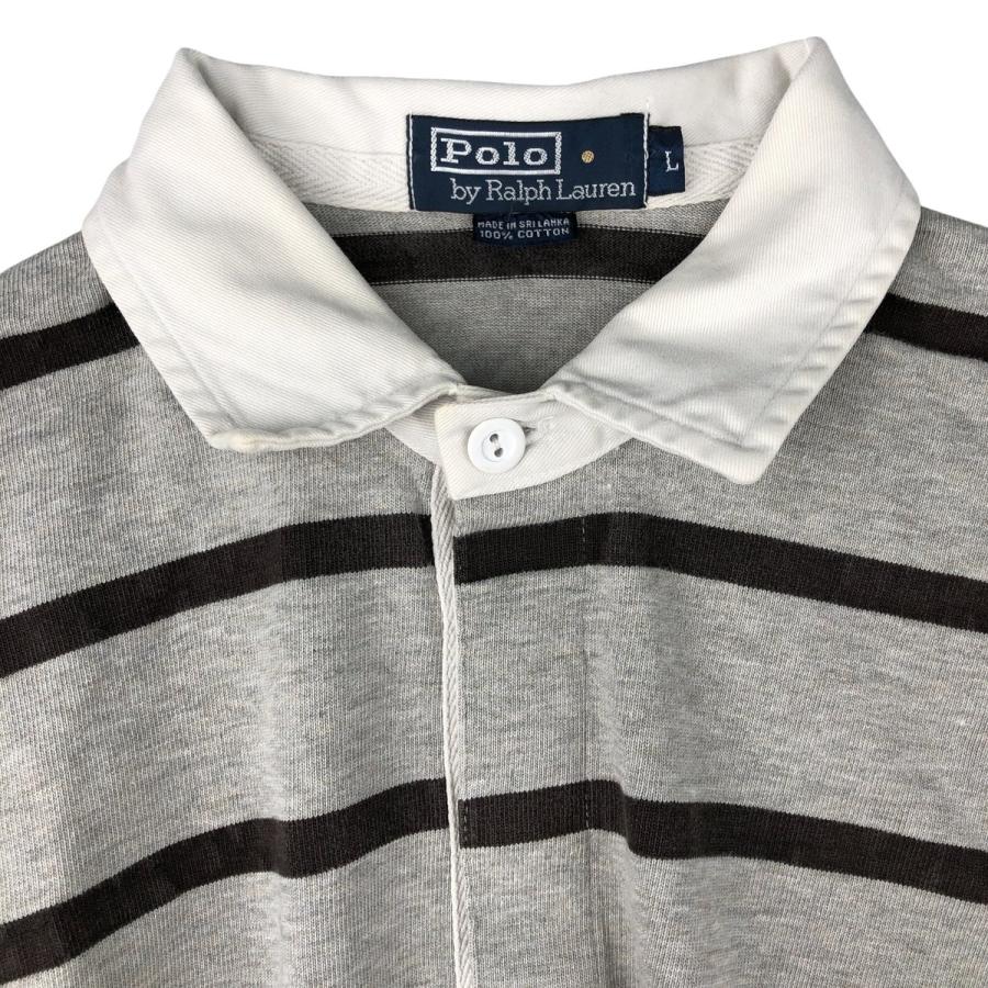 古着 ラルフローレン Ralph Lauren POLO by ボーダー柄 長袖 ラガー