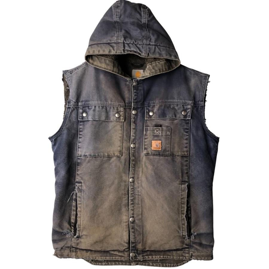Carhartt（カーハート） 古着 カットオフ フード付き ダックベスト
