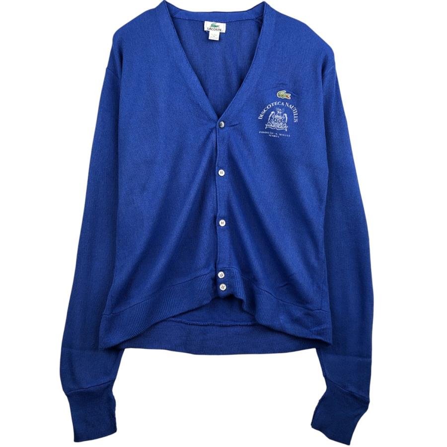 LACOSTE（ラコステ） 古着 アクリルニットカーディガン USA製 メンズM
