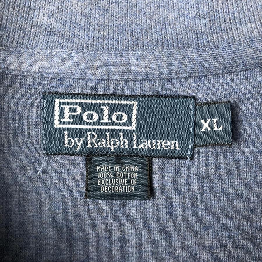 古着 ラルフローレン Ralph Lauren POLO by ハーフジップスウェット