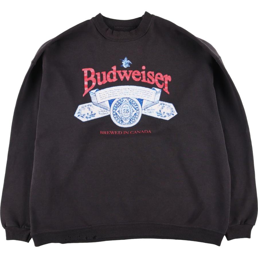 古着 Budweiser バドワイザー アドバタイジング スウェットシャツ