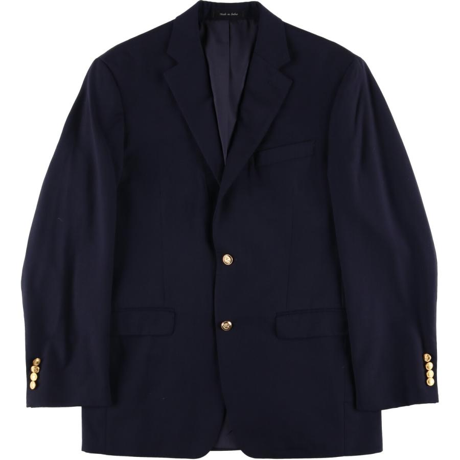 古着 ラルフローレン Ralph Lauren LAUREN ローレン 紺ブレザー